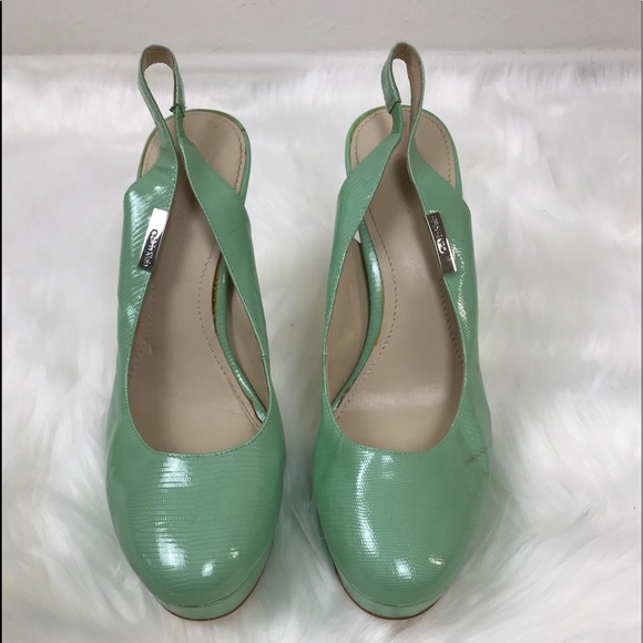 Calvin Klein Shoes - Calvin Klein Green Heels Shoes sz 10